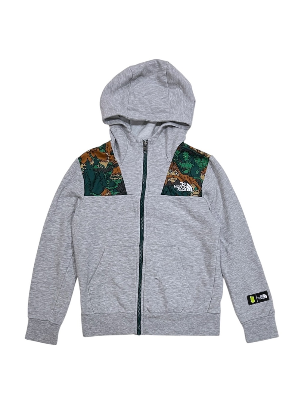 BigfootOne x The North Face Grey Heather Full Zip Hoodie Size Small